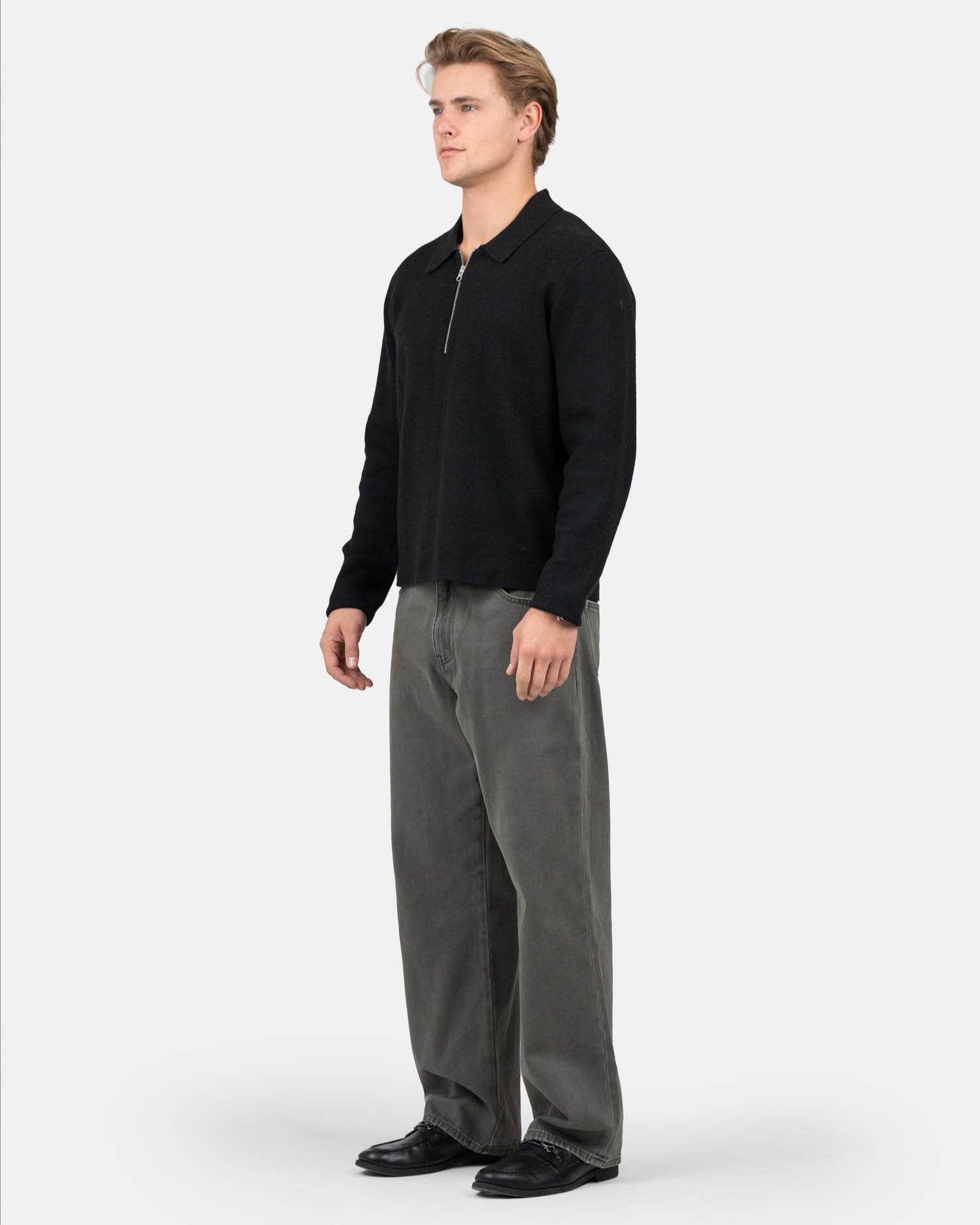 Half Zip Polo Sort | Skagen - clothing.dk